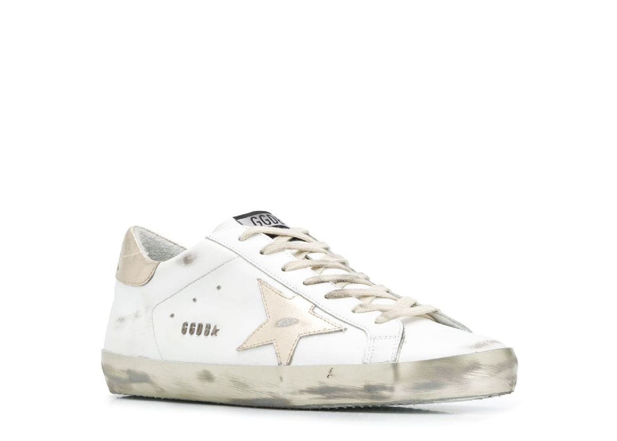Golden Goose Super-Star White Gold Sparkle 2