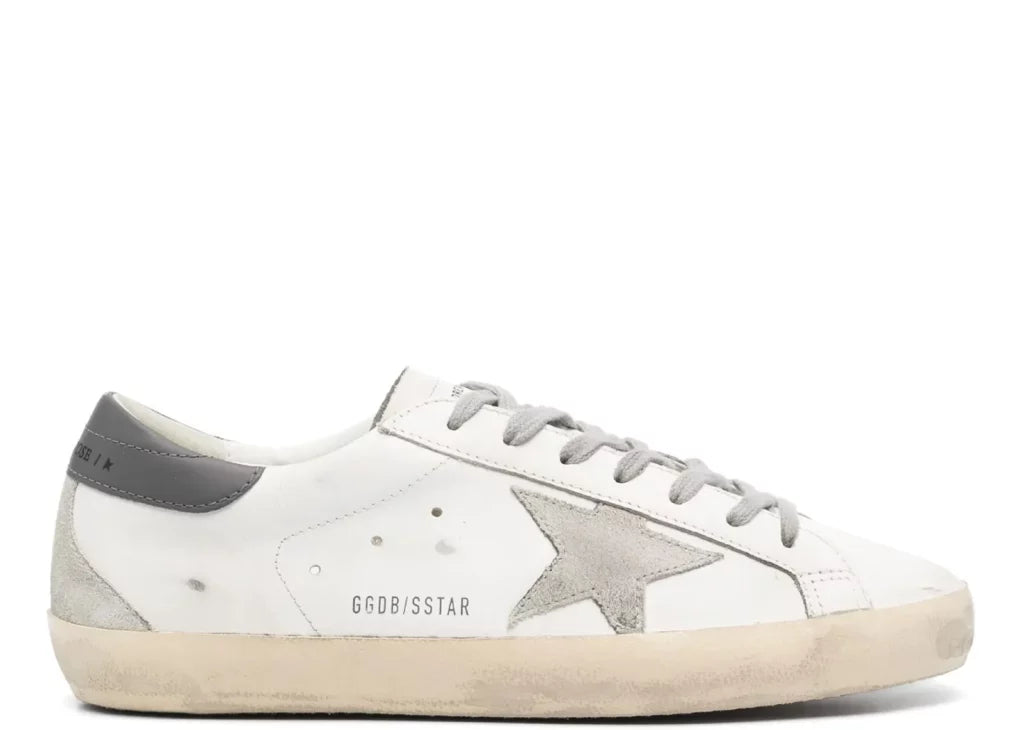 Golden Goose Super-Star White Gray Distressed 4