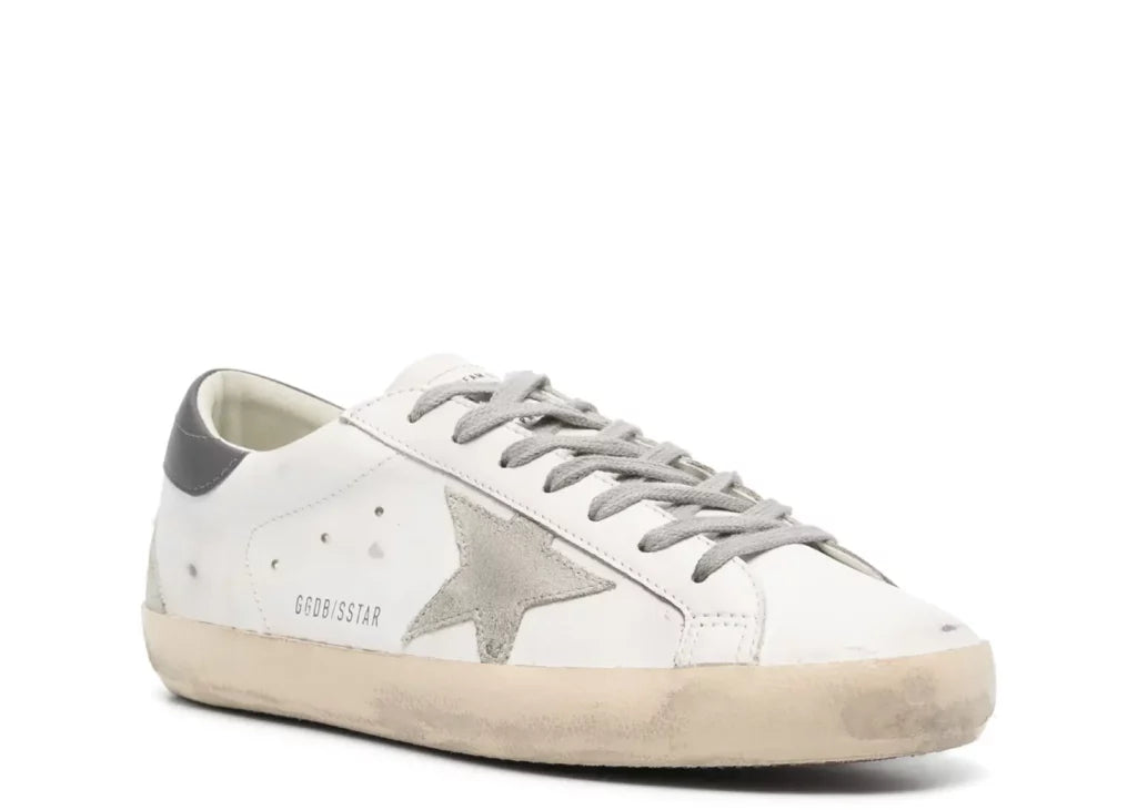 Golden Goose Super-Star White Gray Distressed 5