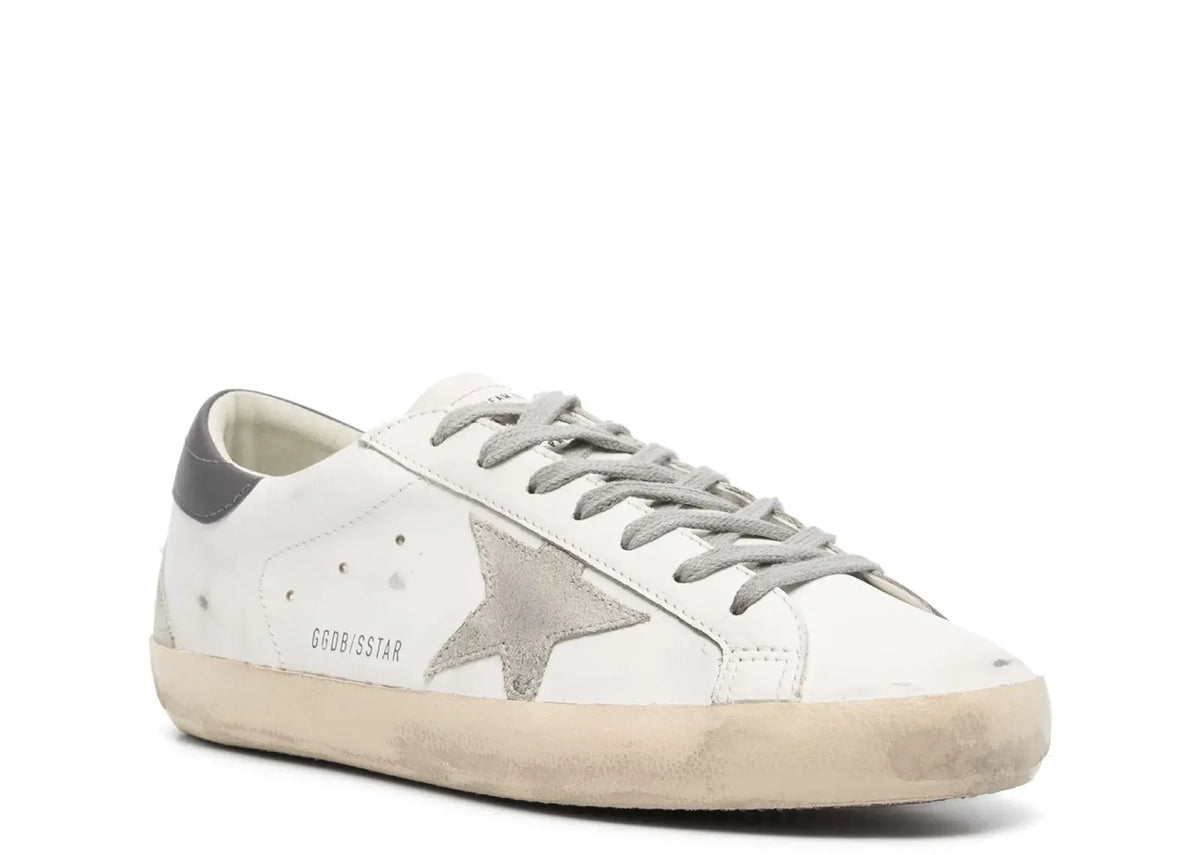 Golden Goose Super-Star White Gray Distressed 2