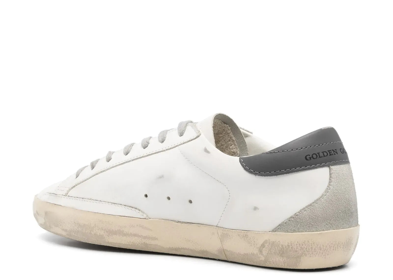 Golden Goose Super-Star White Gray Distressed 3