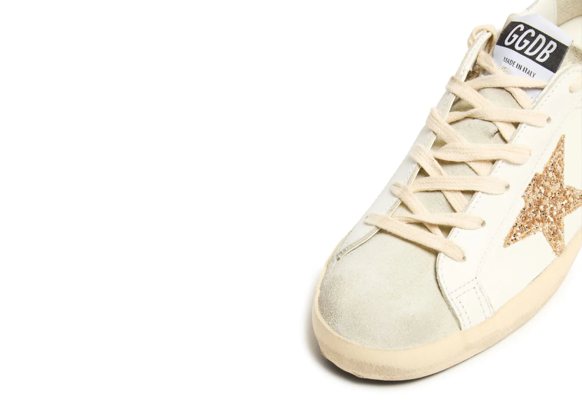 Golden Goose Super-Star White Ice Gray Gold Glitter (W) 7
