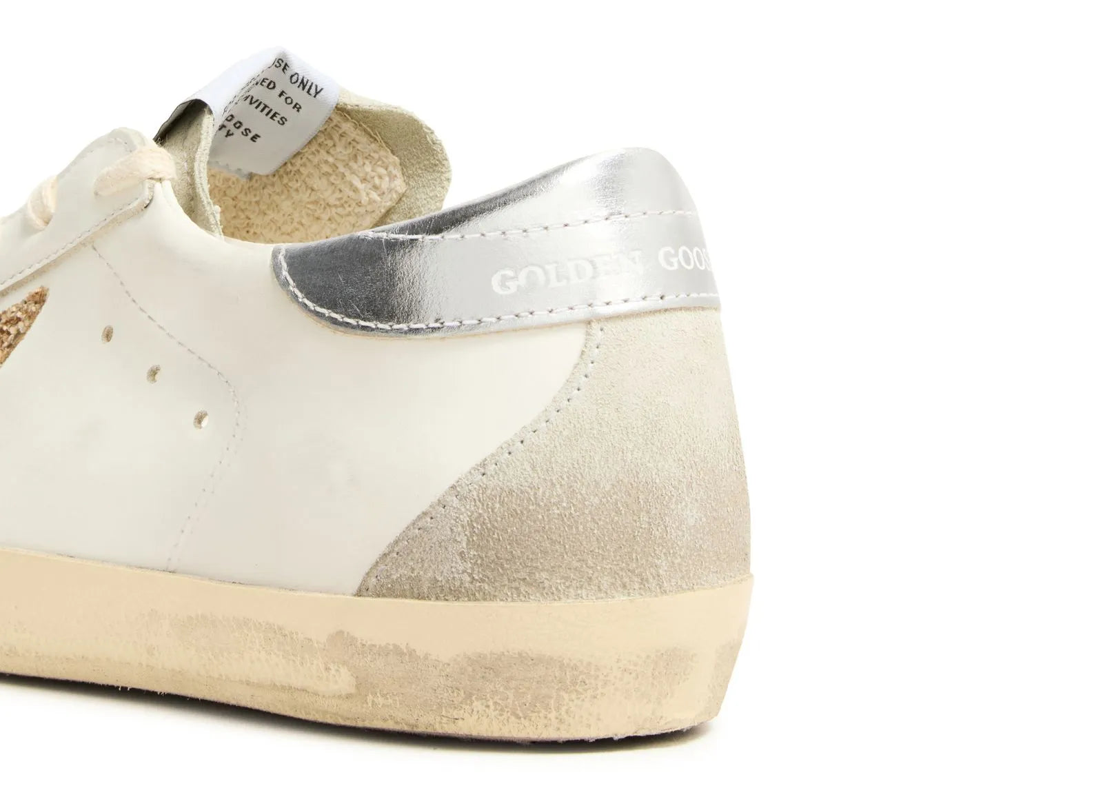 Golden Goose Super-Star White Ice Gray Gold Glitter (W) 6