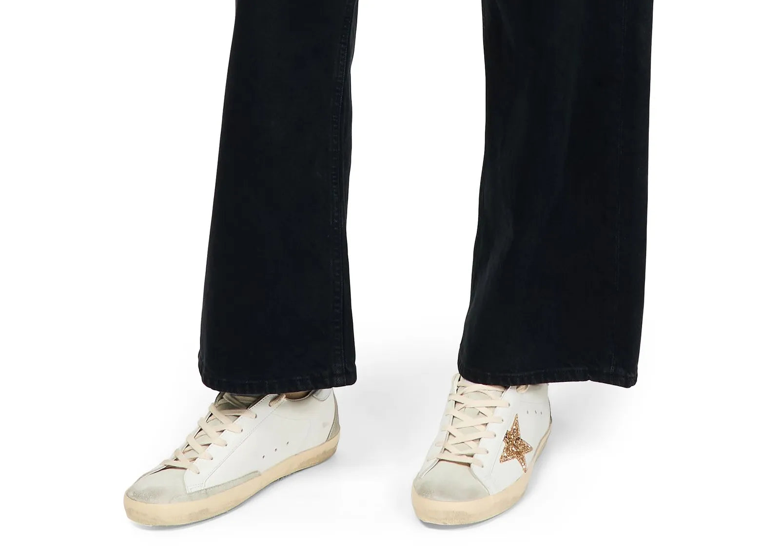 Golden Goose Super-Star White Ice Gray Gold Glitter (W) 4
