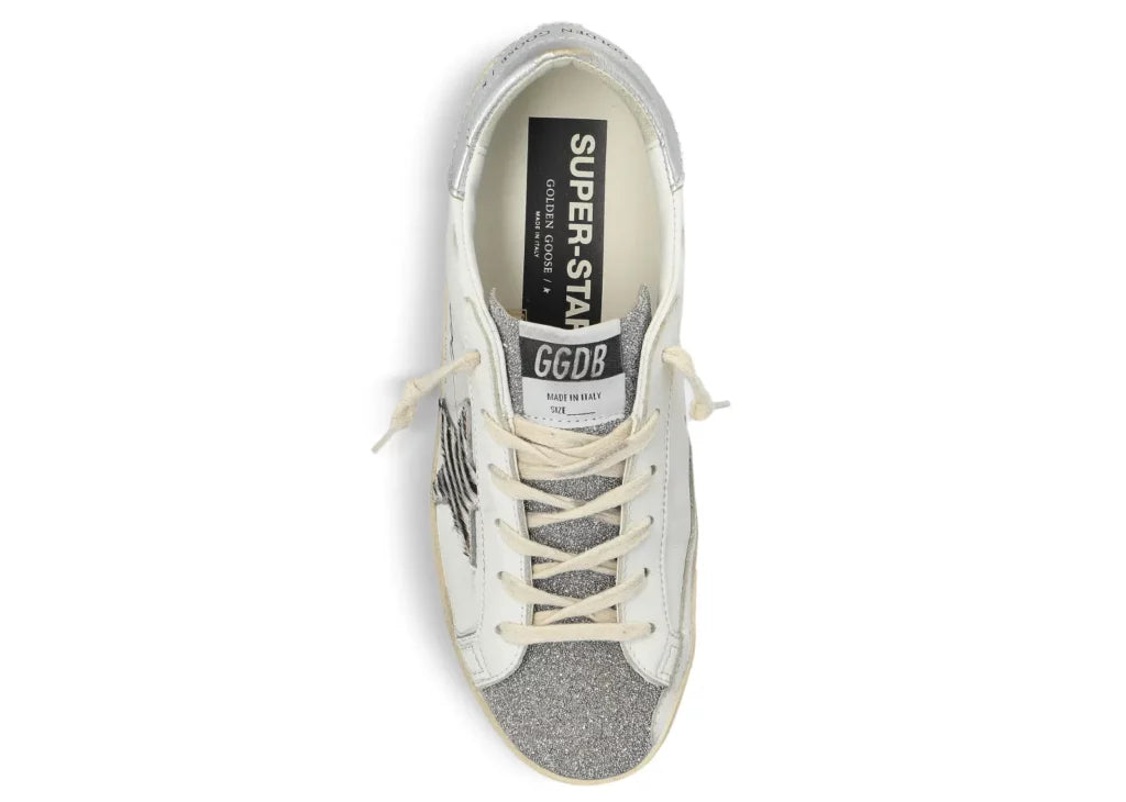 Golden Goose Super-Star White Leather Glitter LTD Edition (W) 7