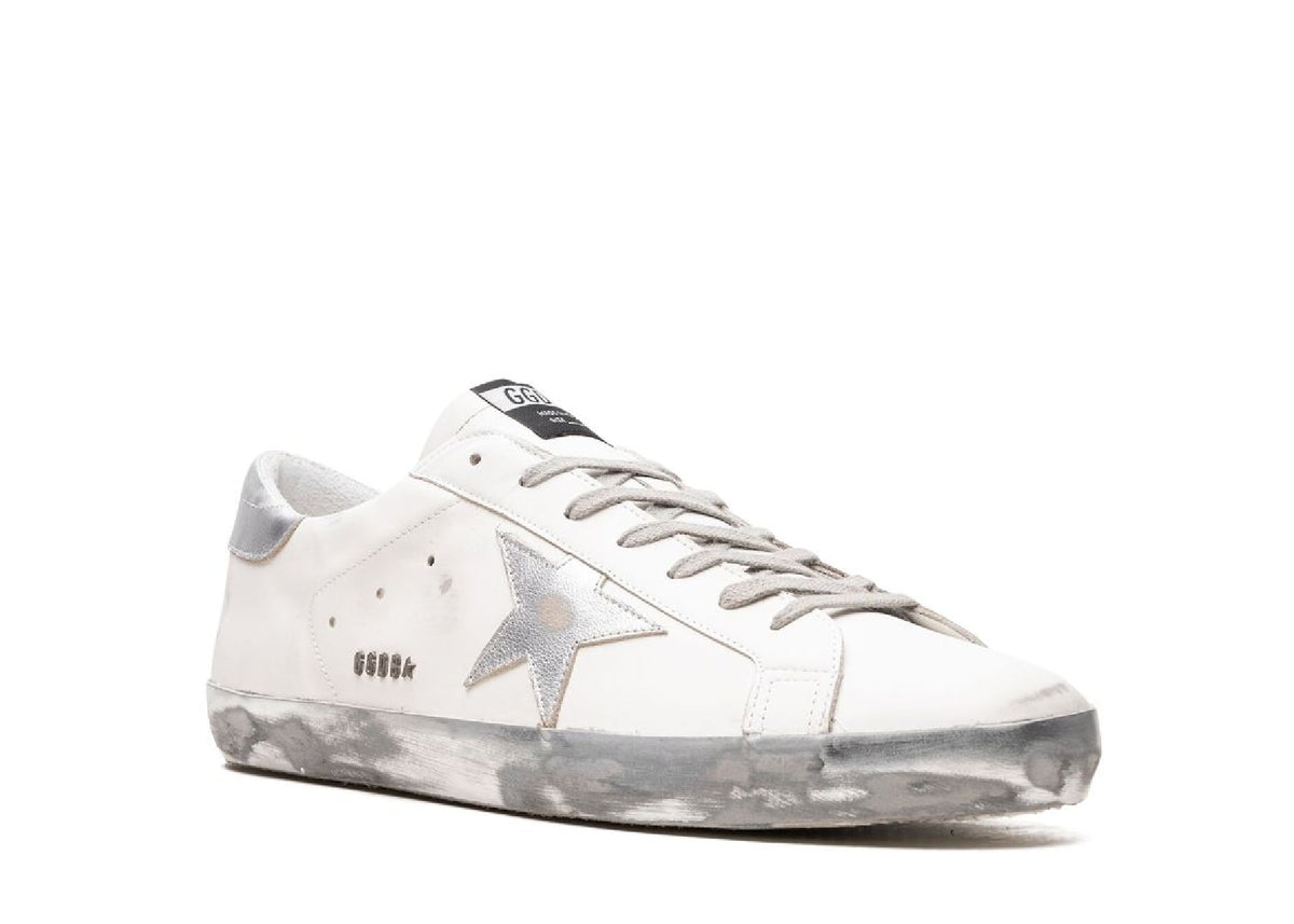 Golden Goose Super-Star White Silver Glitter 2
