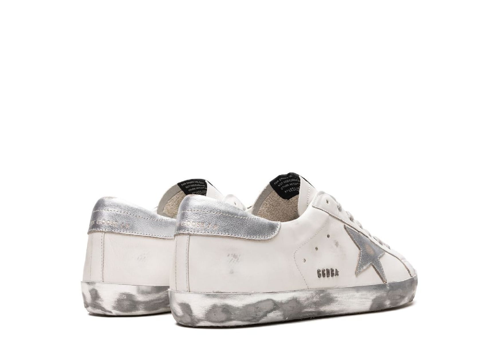 Golden Goose Super-Star White Silver Glitter 3