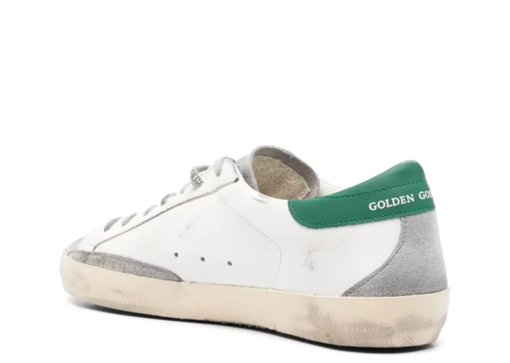 Golden Goose Super-Star White Silver Heel 6