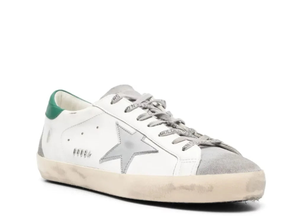 Golden Goose Super-Star White Silver Heel 5