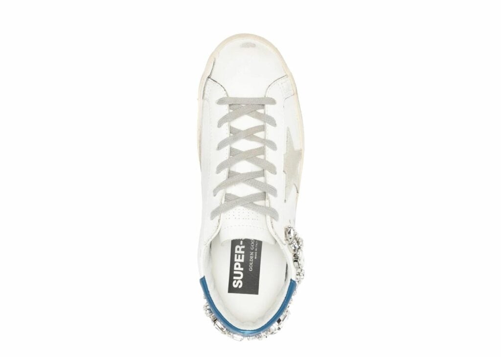 Golden Goose Super-Star White Swarovski Stone (W) 14
