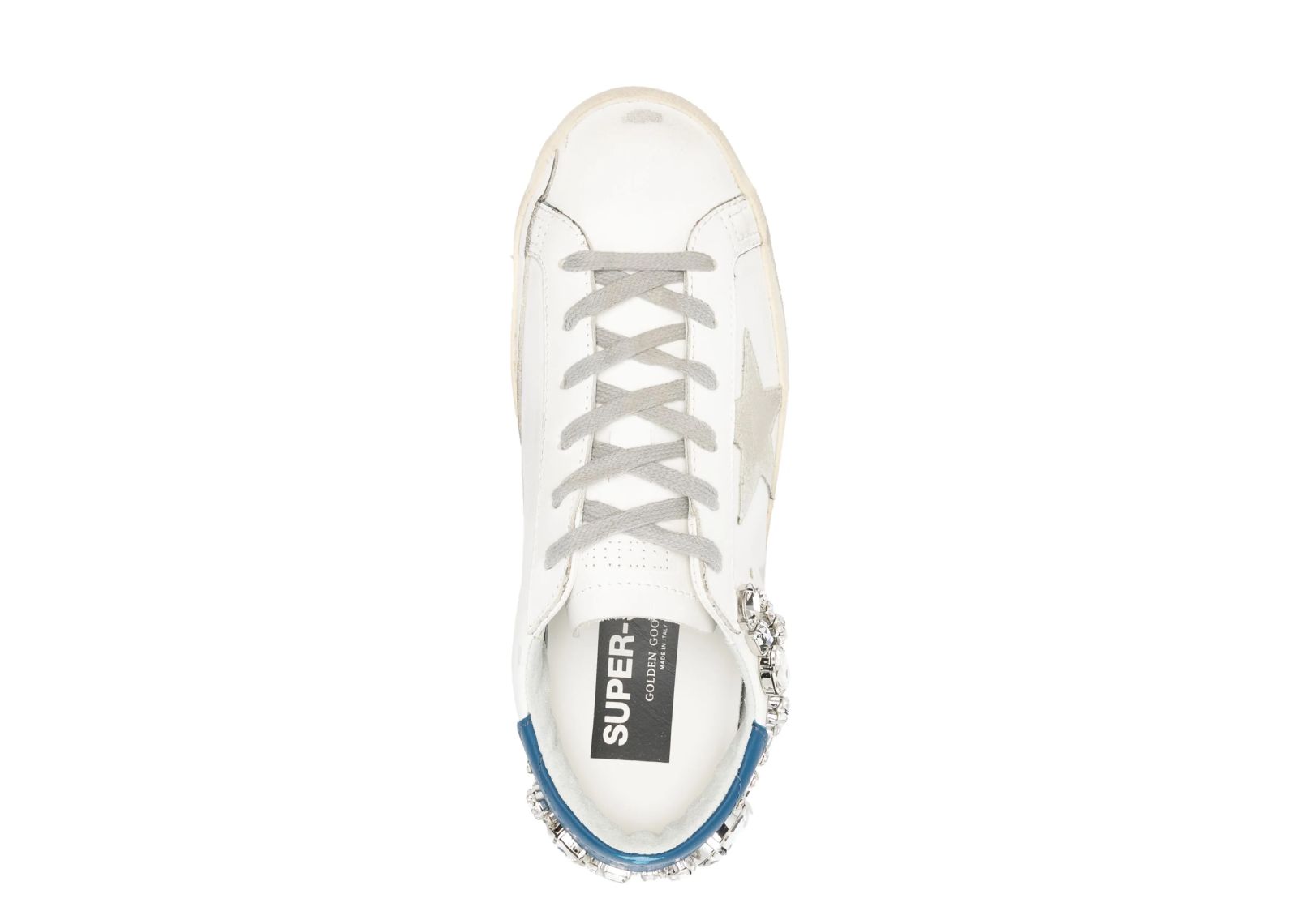 Golden Goose Super-Star White Swarovski Stone (W) 7