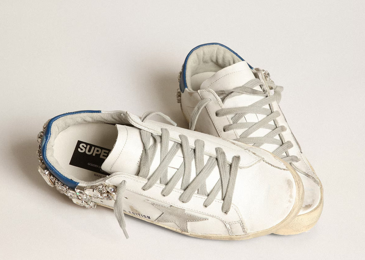 Golden Goose Super-Star White Swarovski Stone (W) 4