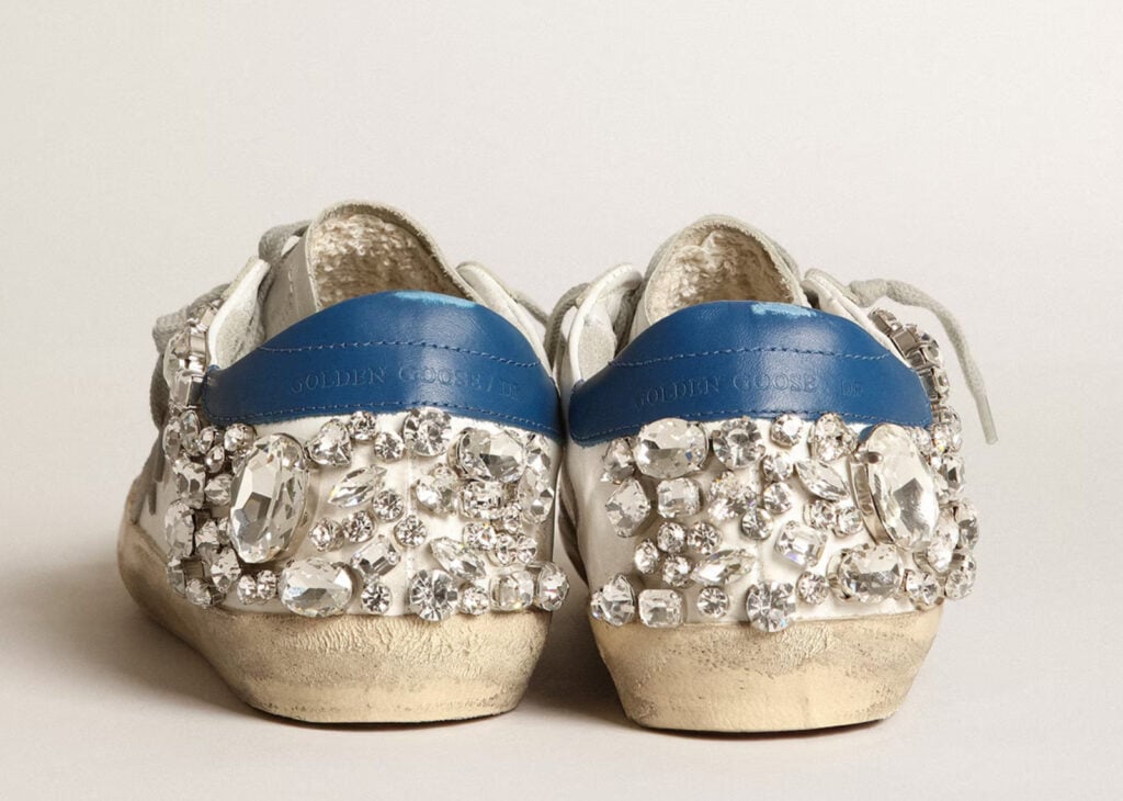 Golden Goose Super-Star White Swarovski Stone (W) 13