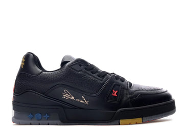 Louis Vuitton Trainer 'Black Litchi Pattern'