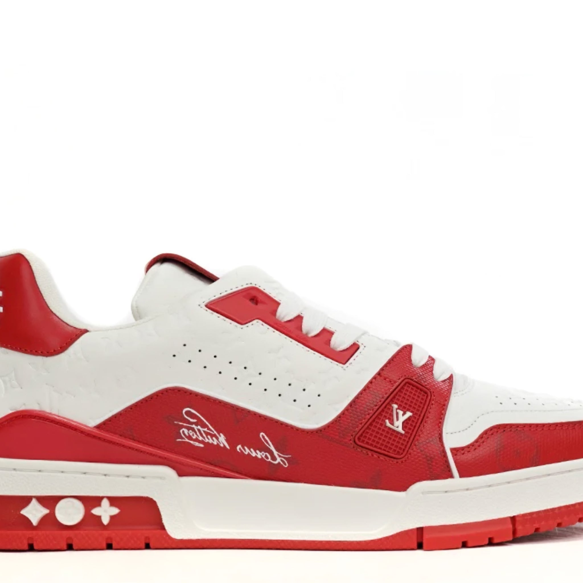 Louis Vuitton Trainer 'White Red' denemezapt.myshopify.com Zaptila