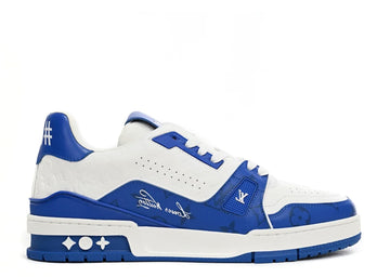 Louis Vuitton Trainer 'White Blue' denemezapt.myshopify.com Zaptila