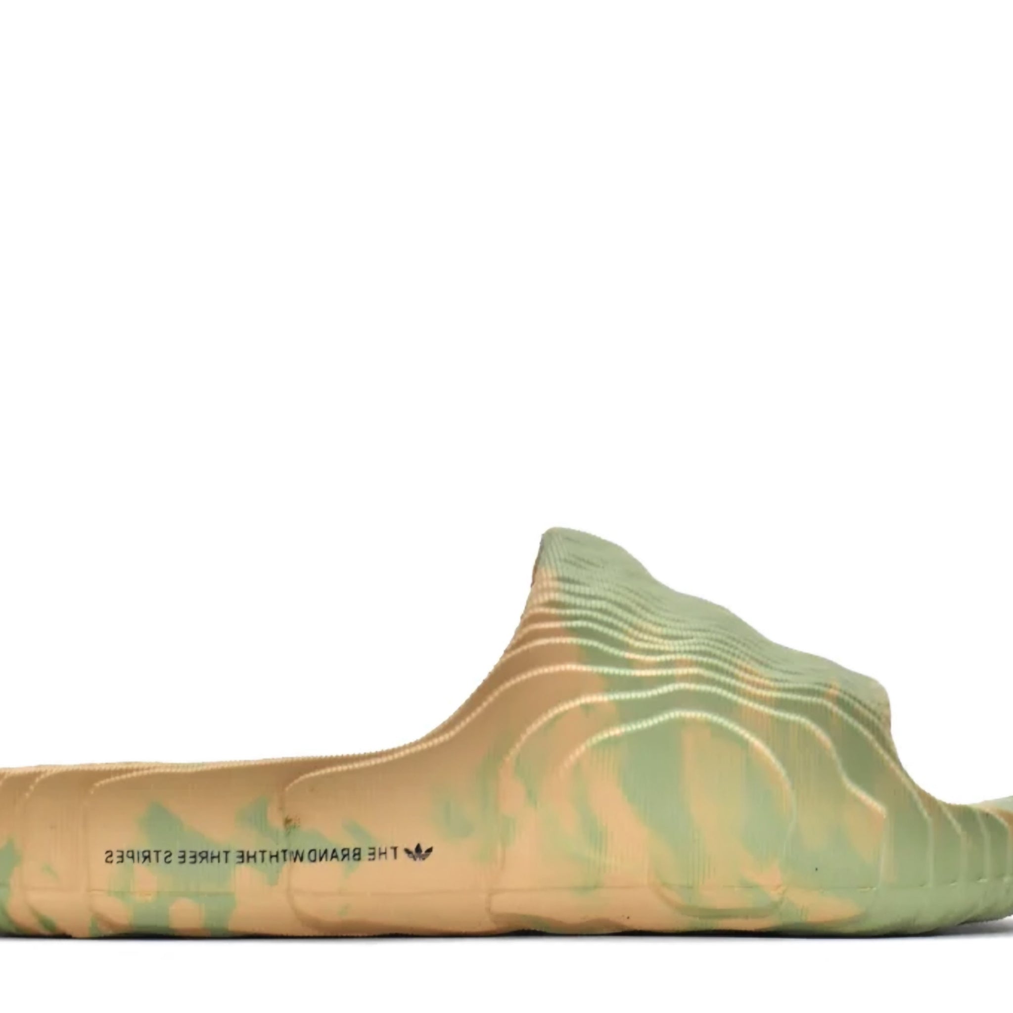 Adidas Originals Adilette 22 Slides 'Magic Lime Desert Sand' denemezapt.myshopify.com Zaptila