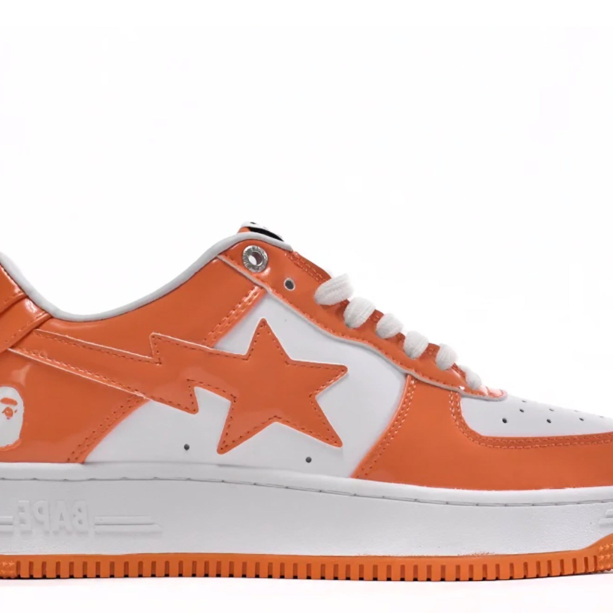 A Bathing Ape Bape Sta Low 'White Orange' denemezapt.myshopify.com Zaptila