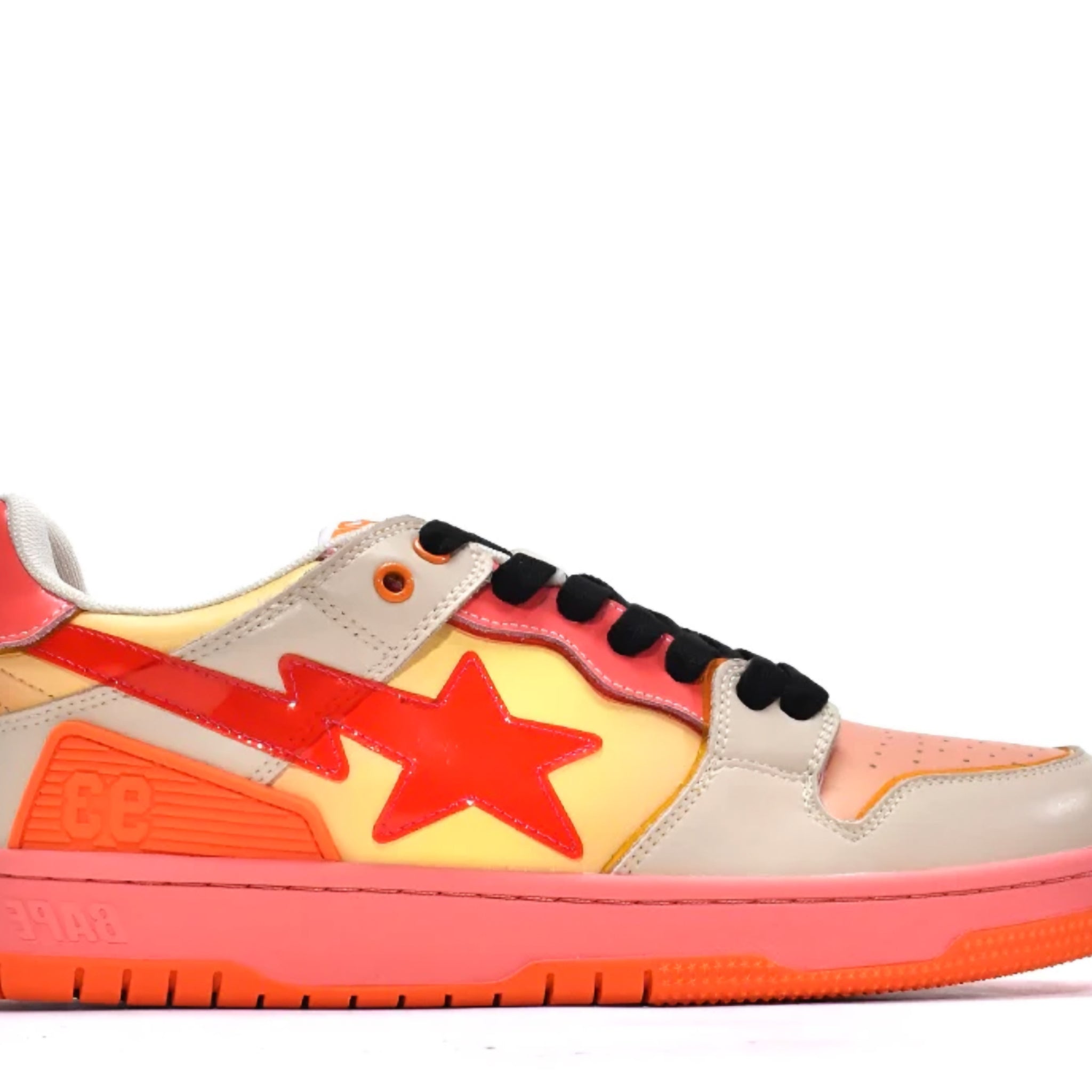 Bape SK8 Sta Low 'Orange Pink' denemezapt.myshopify.com Zaptila