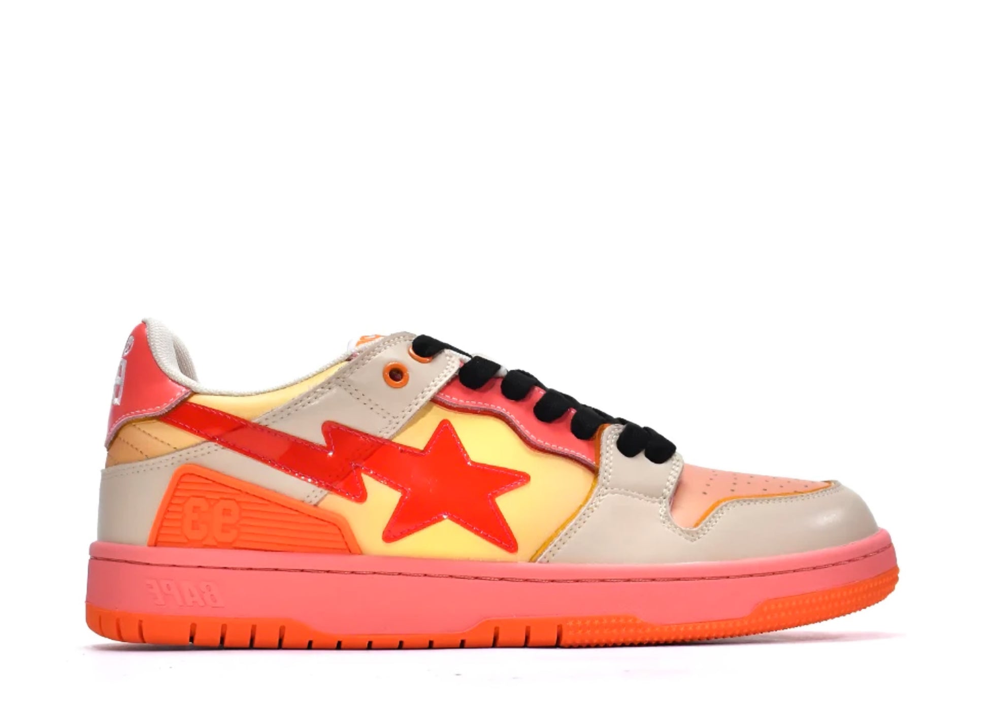 Bape SK8 Sta Low 'Orange Pink' denemezapt.myshopify.com Zaptila