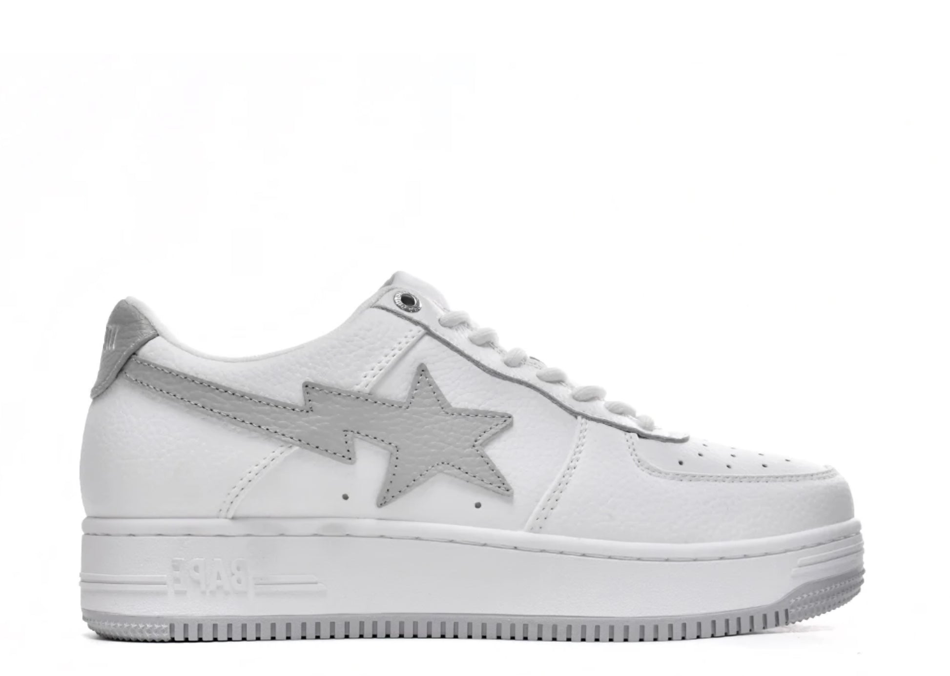 A Bathing Ape Bape Sta Low 'White Grey' denemezapt.myshopify.com Zaptila