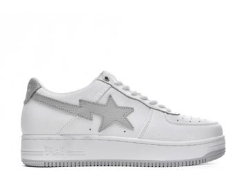 A Bathing Ape Bape Sta Low 'White Grey'