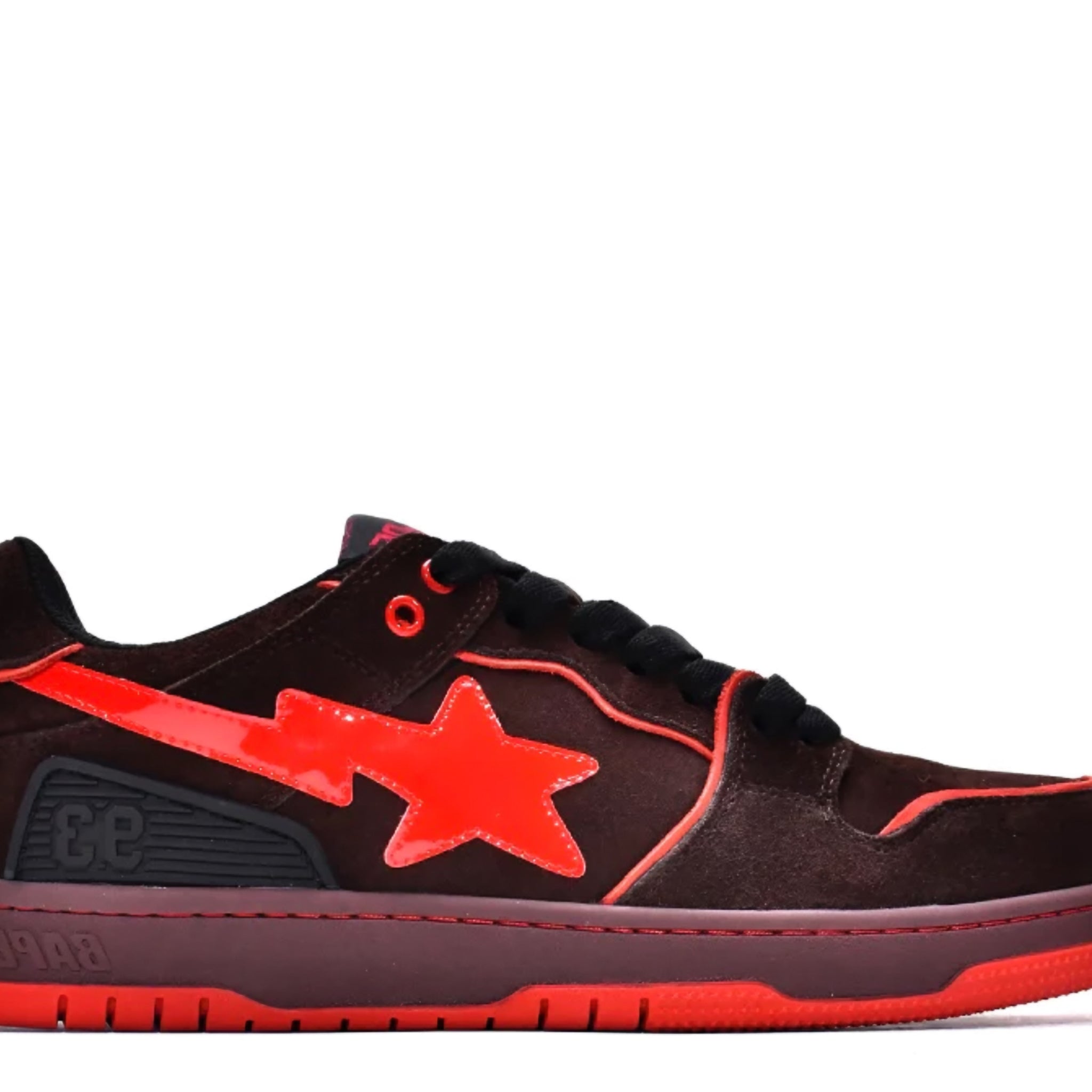 Bape SK8 Sta Low 'Black Red' denemezapt.myshopify.com Zaptila