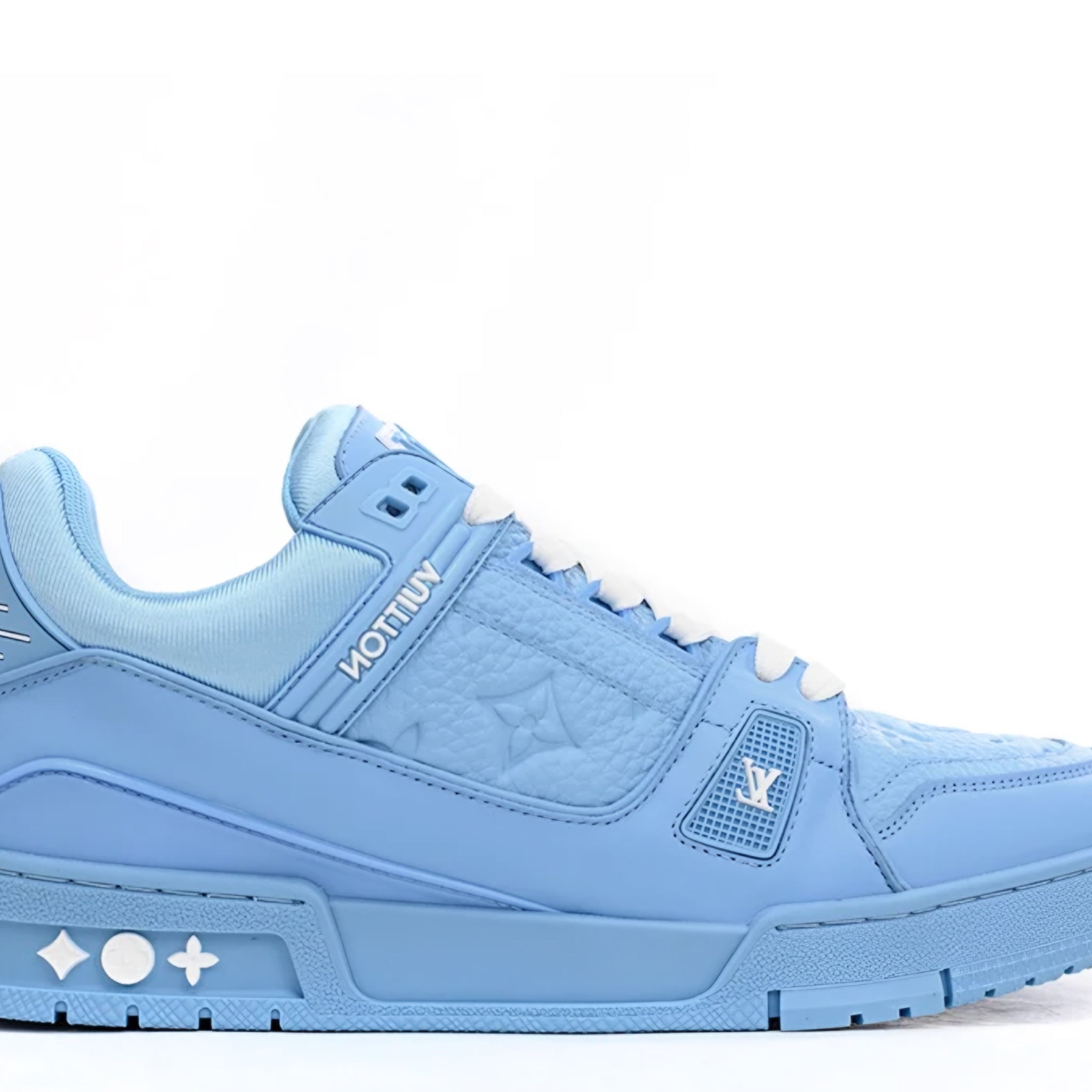 Louis Vuitton Trainer 'All Blue Embossing' denemezapt.myshopify.com Zaptila