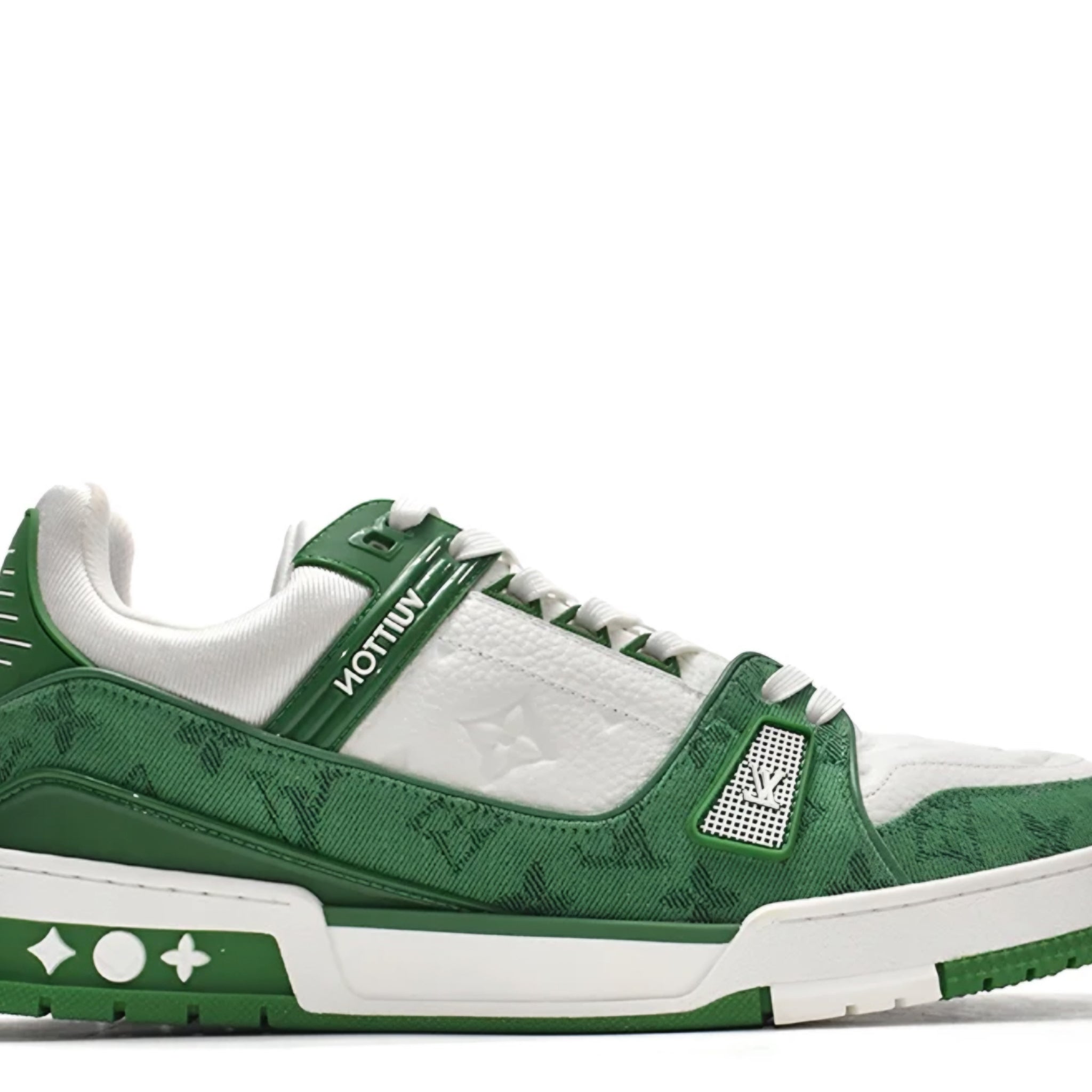 Louis Vuitton Trainer 'Green Cloth Surface' denemezapt.myshopify.com Zaptila