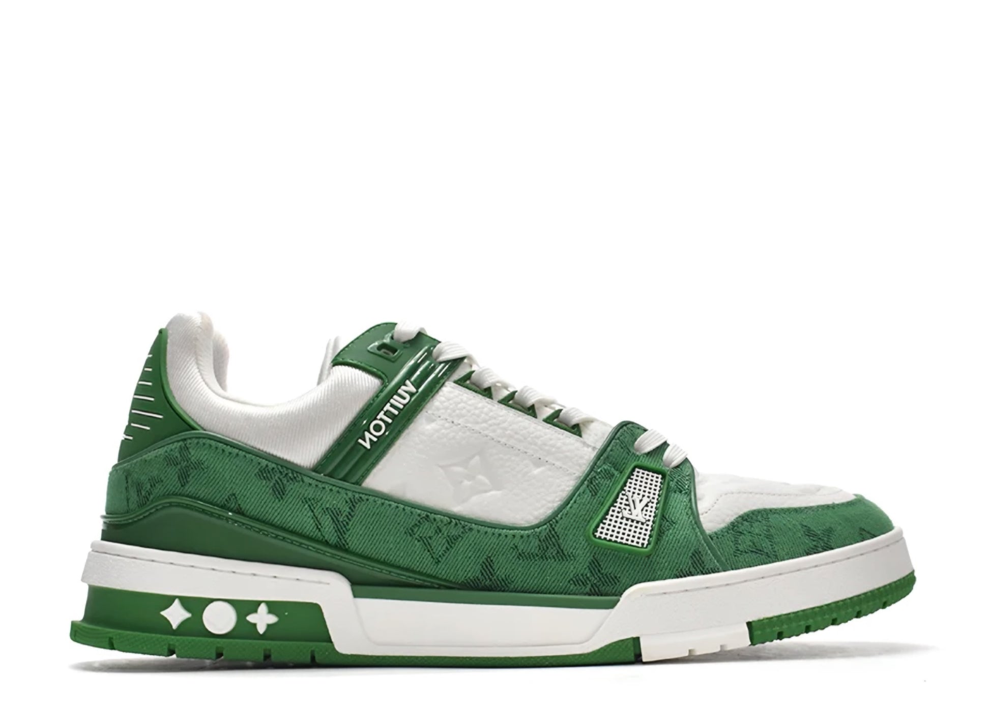 Louis Vuitton Trainer 'Green Cloth Surface' denemezapt.myshopify.com Zaptila