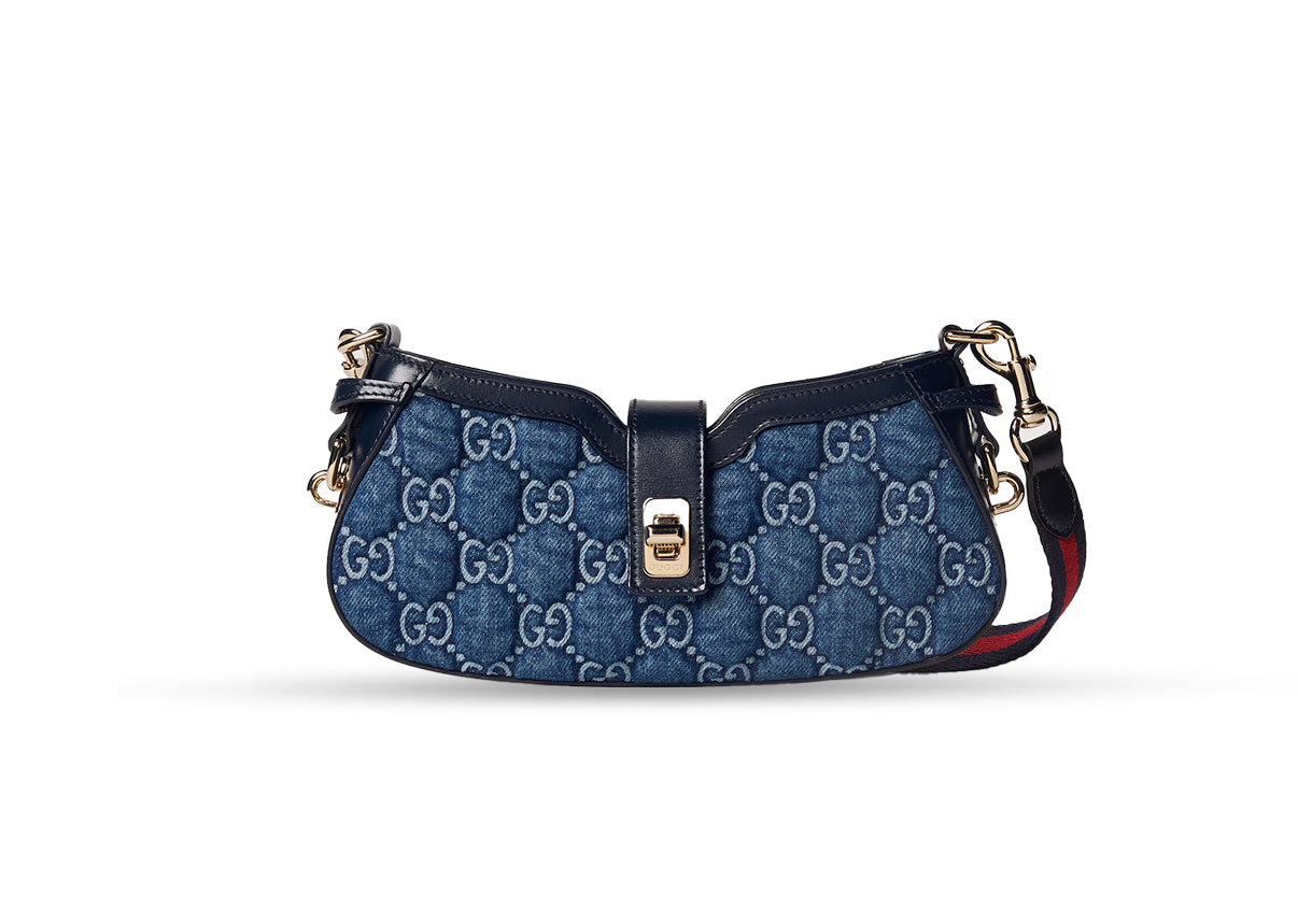 Gucci Moon-Side Shoulder 'Denim' denemezapt.myshopify.com Zaptila