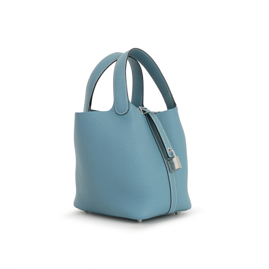 Hermès Picotin 18 - Nueva Clemence Azul Vaquero | Herrajes Paladio