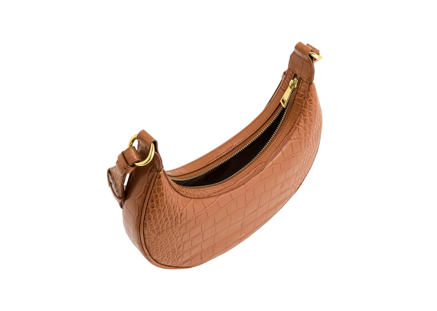 JW PEI Carly Saddle Bag Acorn Brown Croc 3
