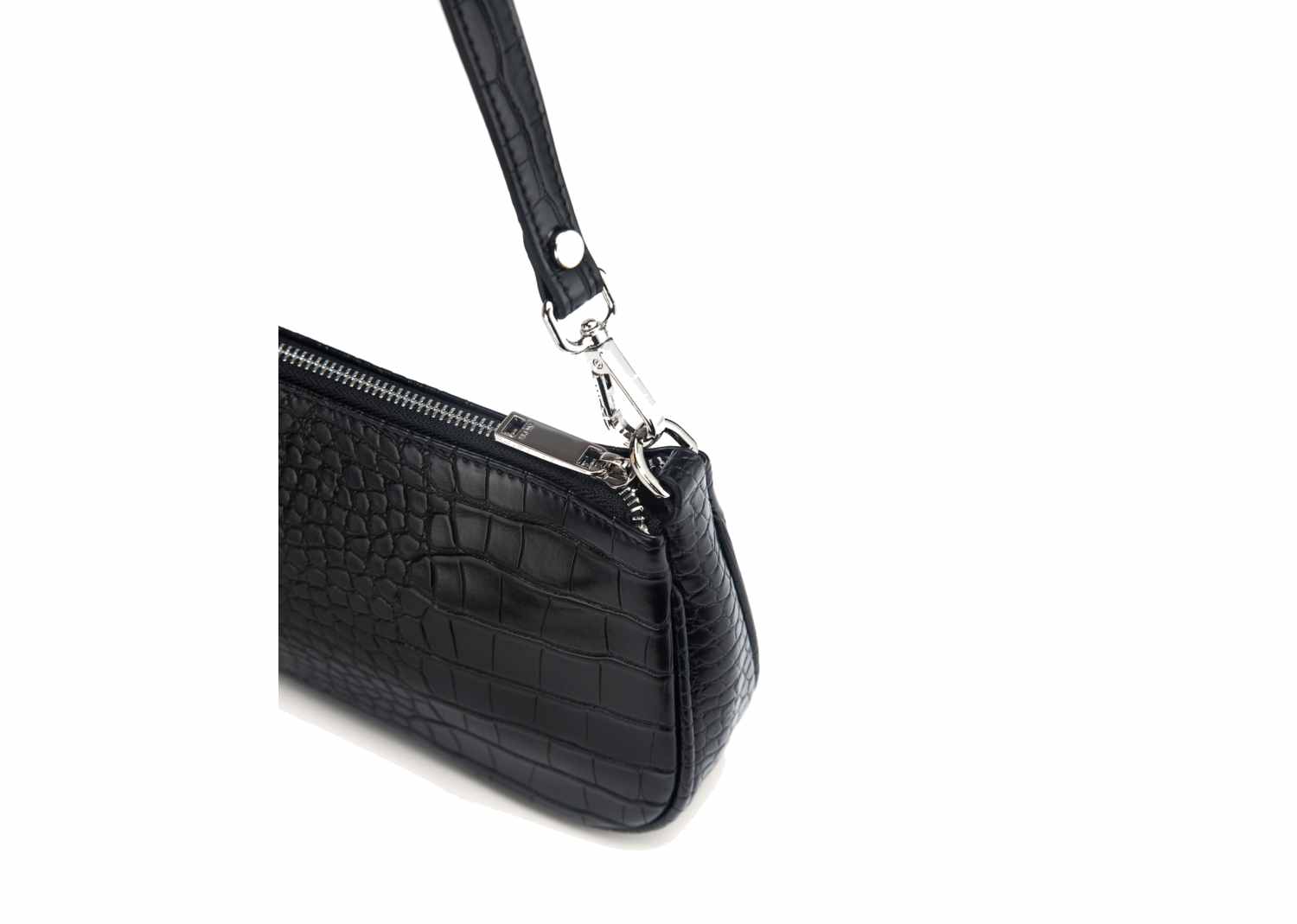 JW PEI Eva Shoulder Handbag Black Croc 3