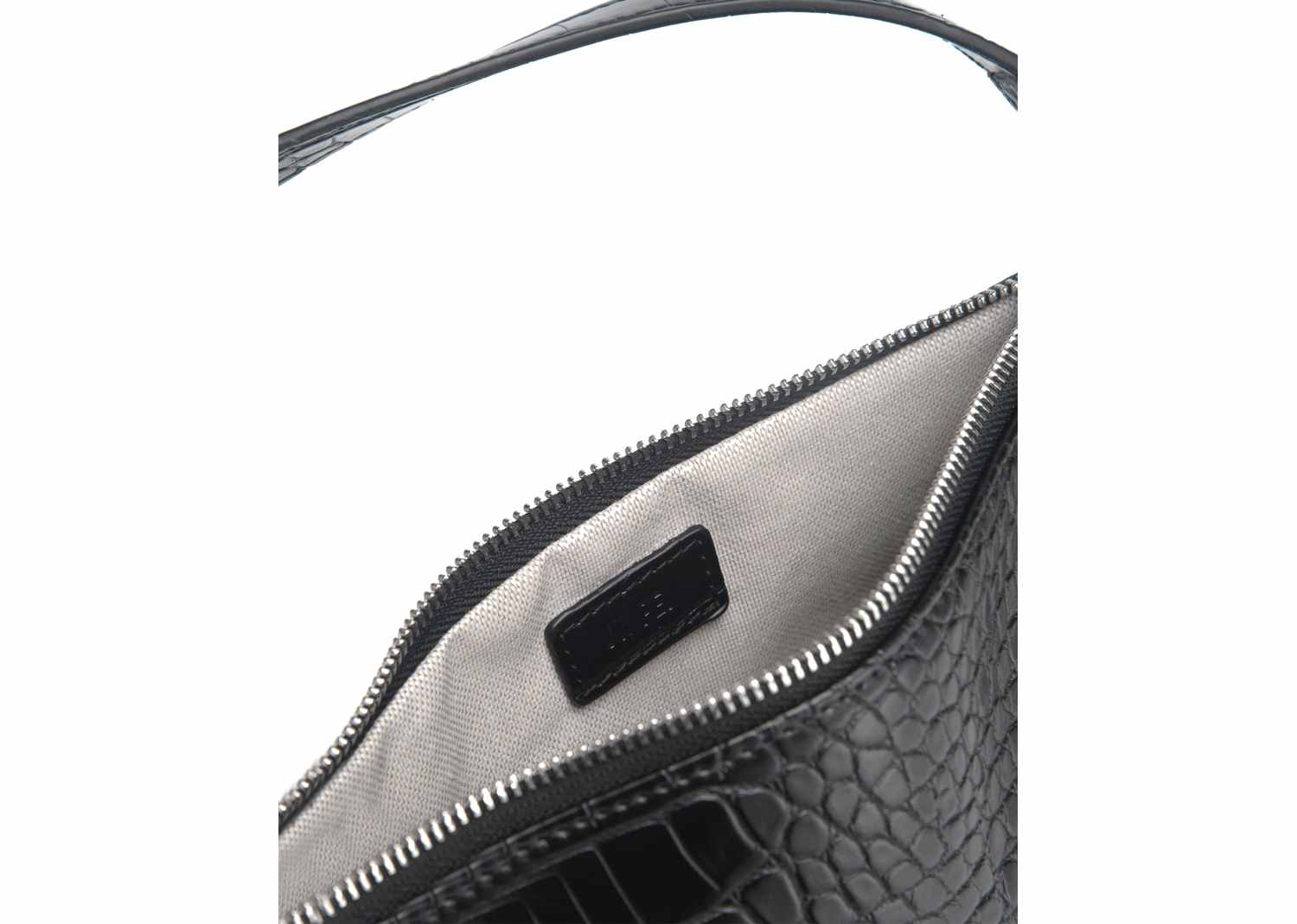 JW PEI Eva Shoulder Handbag Black Croc 4