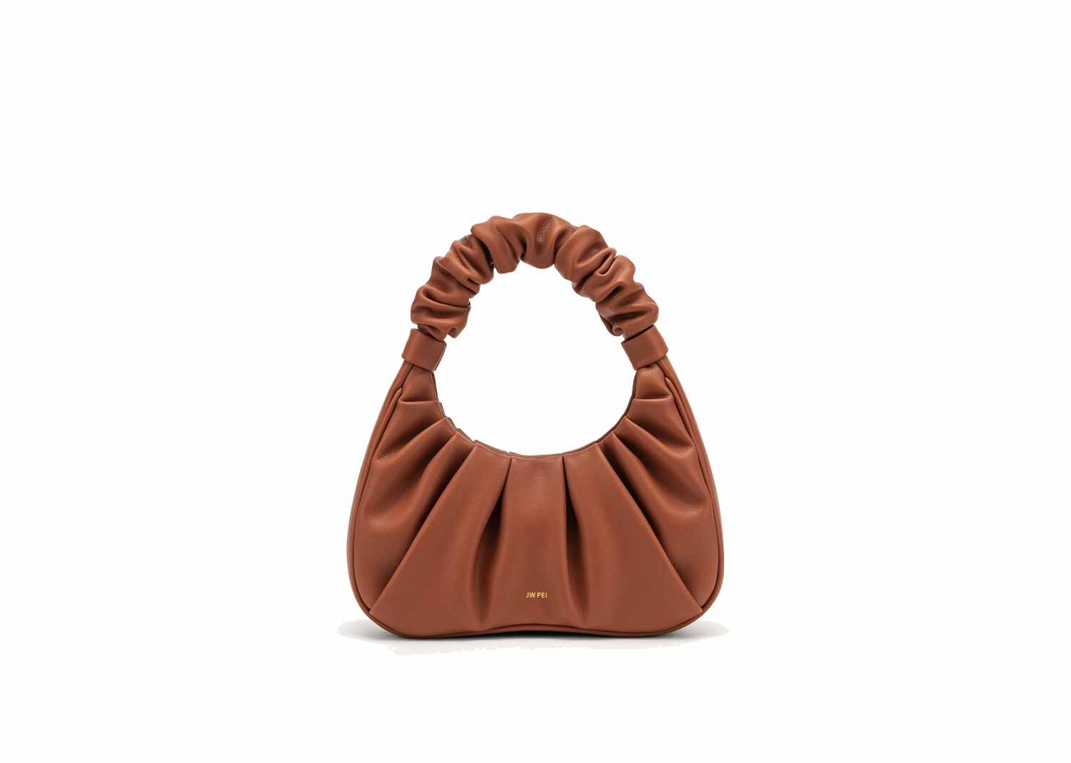 JW PEI Gabbi Ruched Hobo Handbag Nutella
