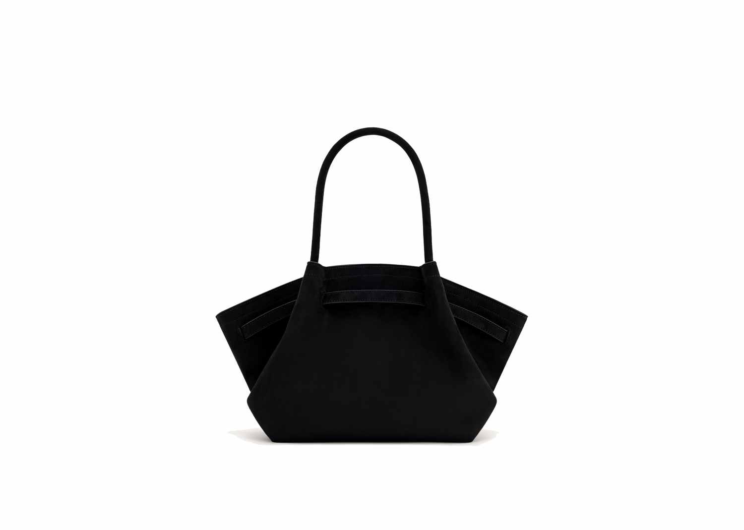 JW PEI Hana Medium Faux Suede Tote Bag Black 4