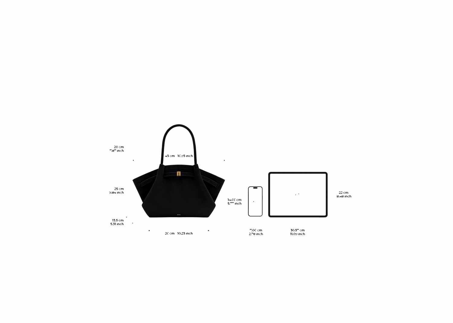 JW PEI Hana Medium Faux Suede Tote Bag Black 7