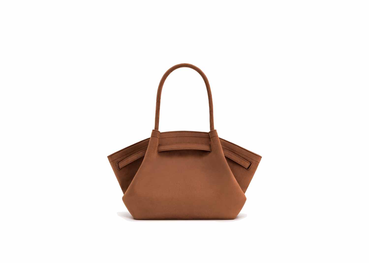 JW PEI Hana Medium Faux Suede Tote Bag Brown 4