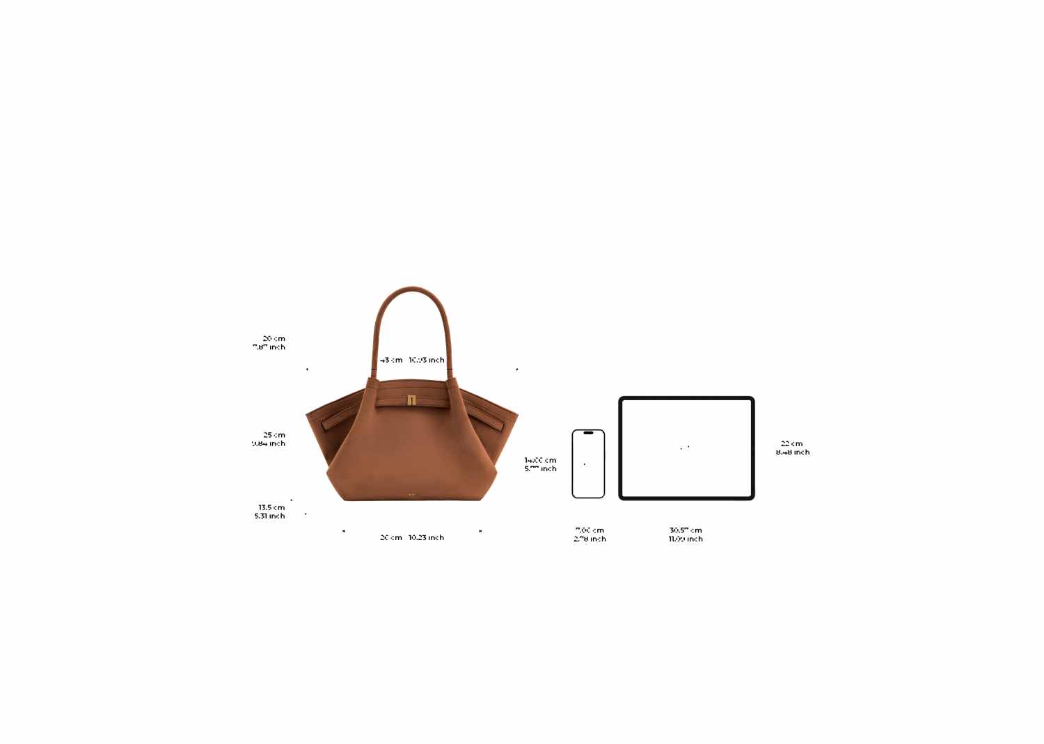 JW PEI Hana Medium Faux Suede Tote Bag Brown 7