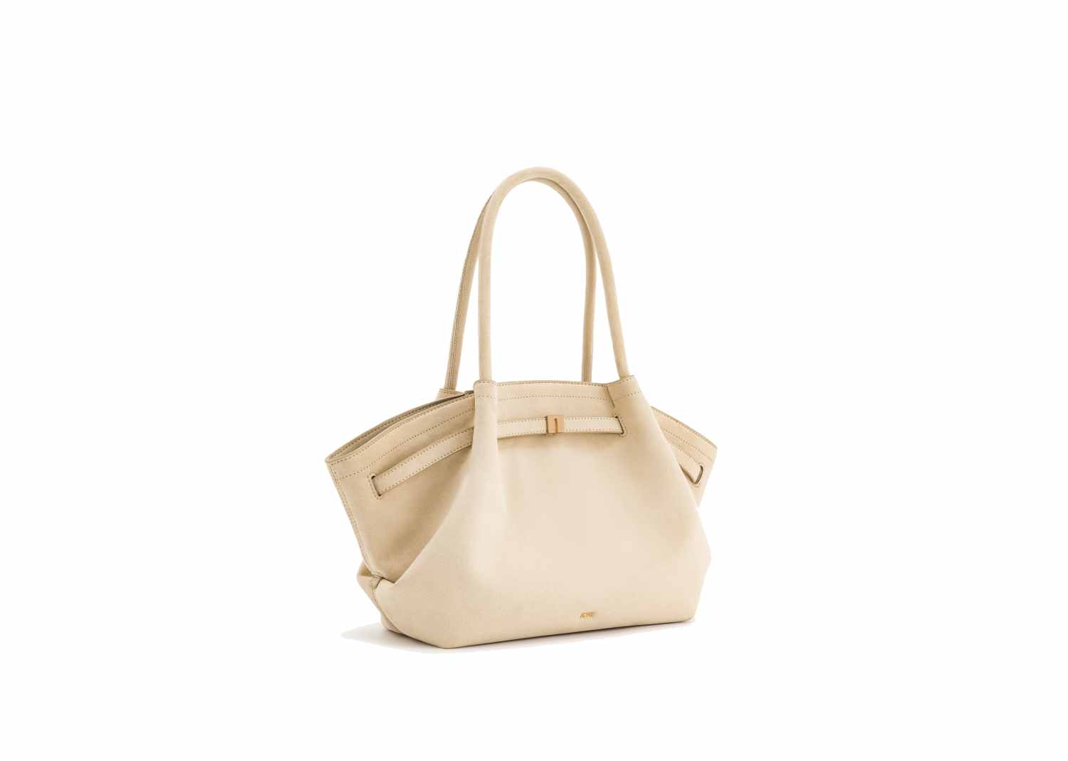 JW PEI Hana Medium Faux Suede Tote Bag Off White 2