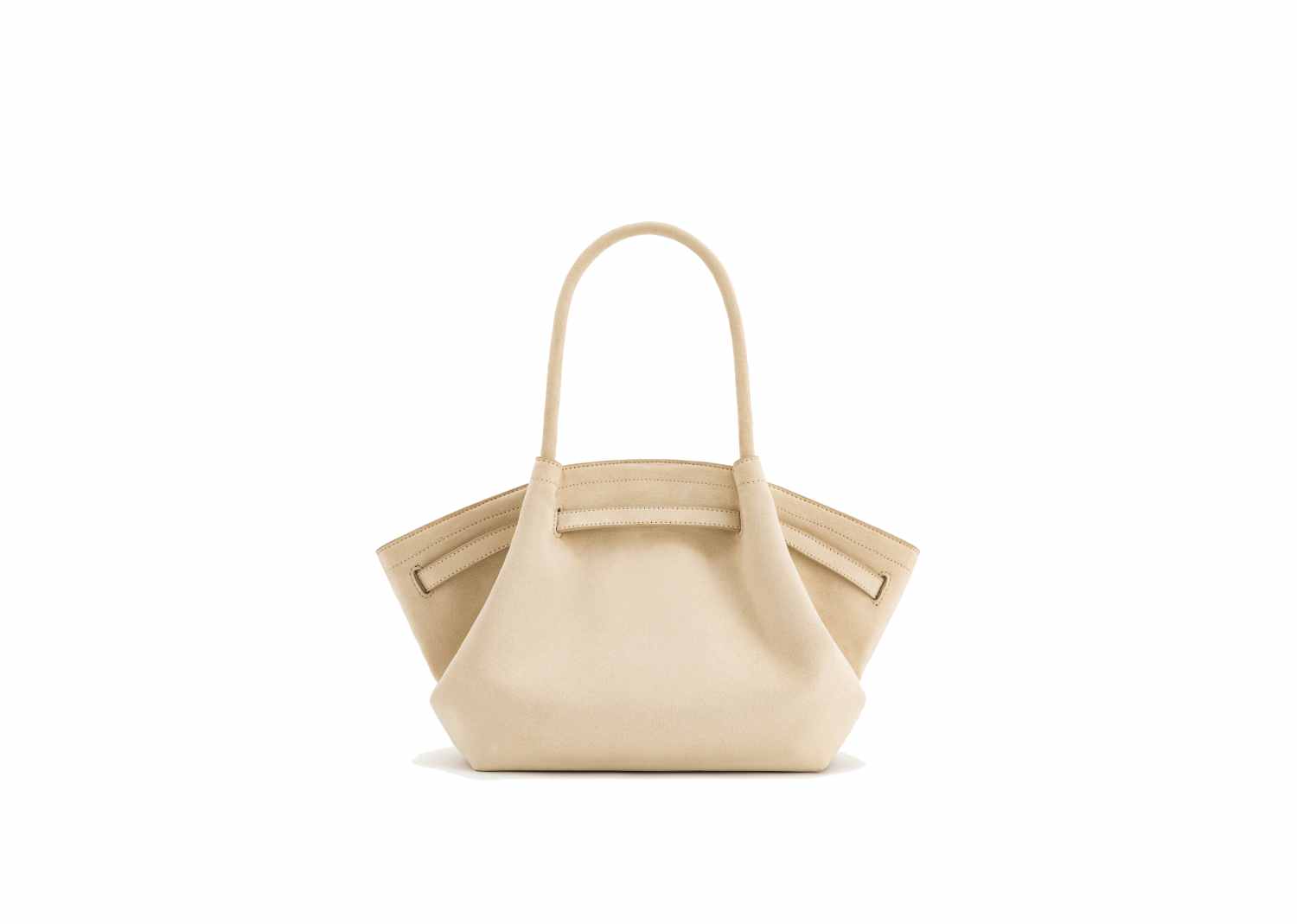 JW PEI Hana Medium Faux Suede Tote Bag Off White 3