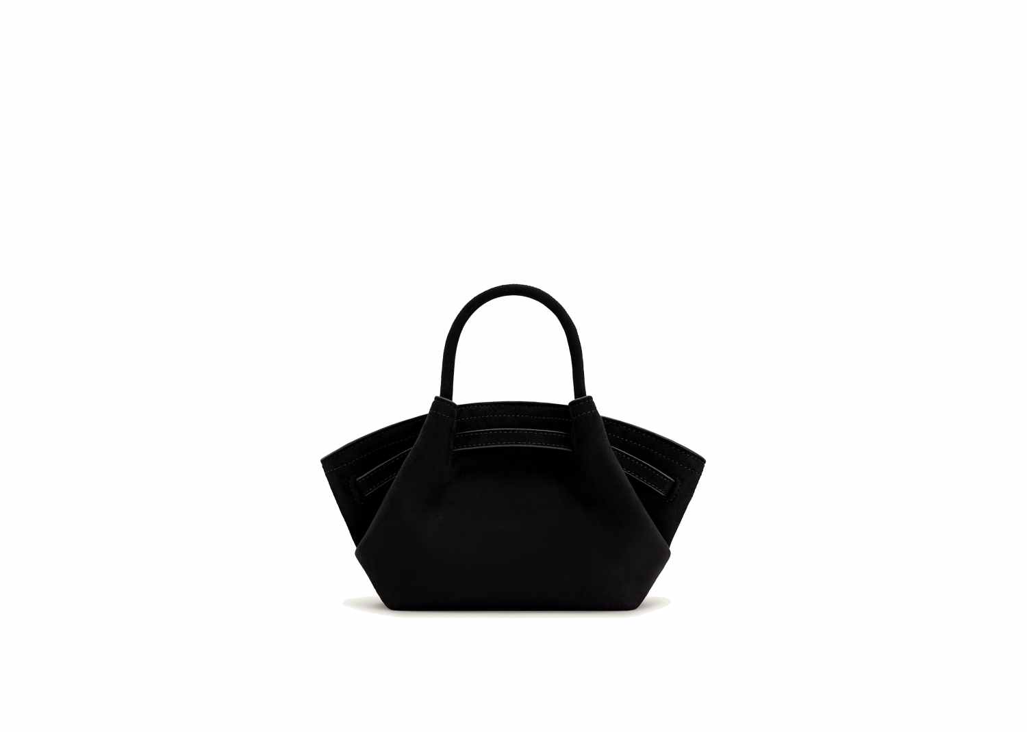JW PEI Hana Mini Faux Suede Tote Bag Black 4