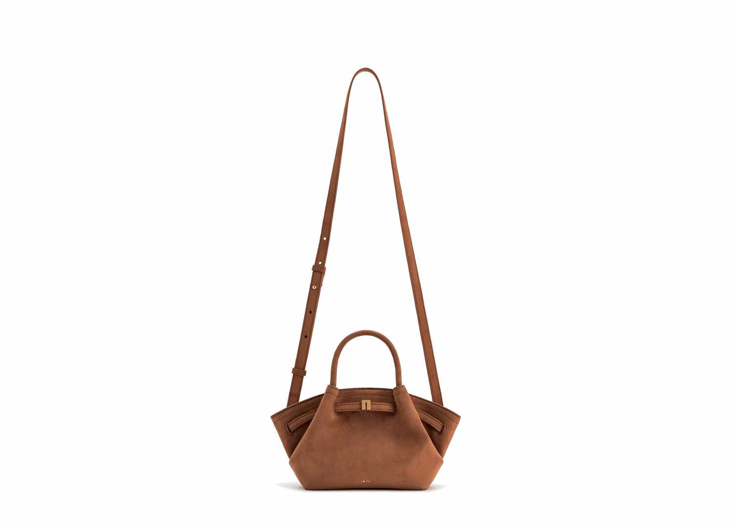 JW PEI Hana Mini Faux Suede Tote Bag Brown 2