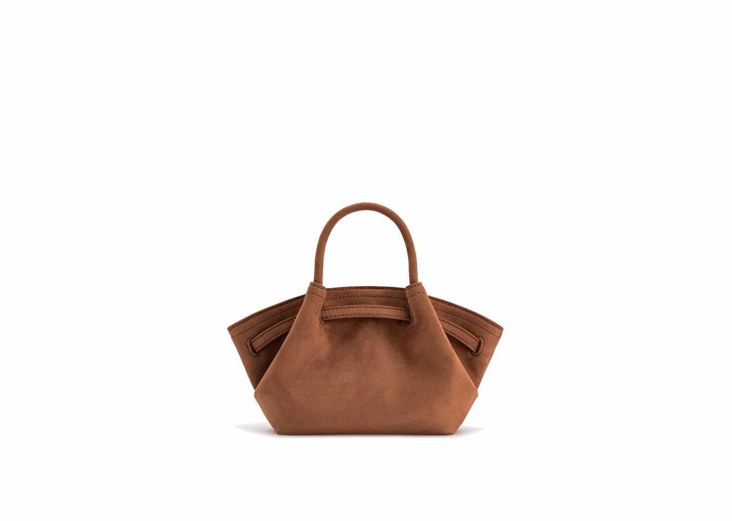 JW PEI Hana Mini Faux Suede Tote Bag Brown 4