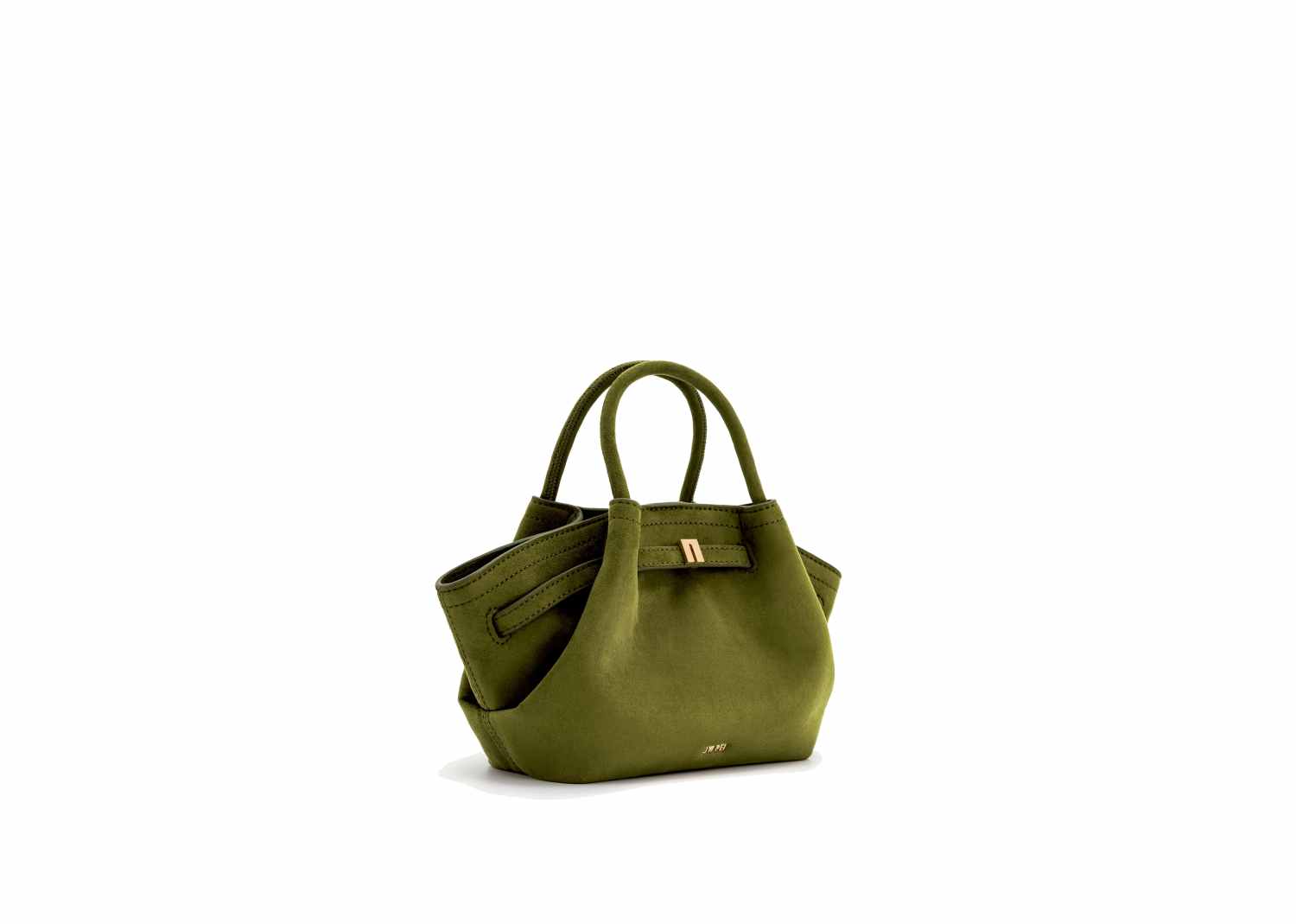 JW PEI Hana Mini Faux Suede Tote Bag Dark Olive 2