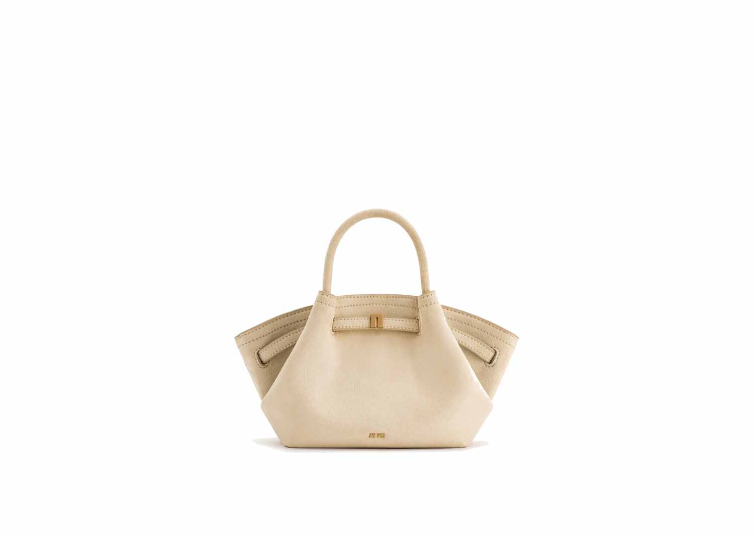 JW PEI Hana Mini Faux Suede Tote Bag Off White