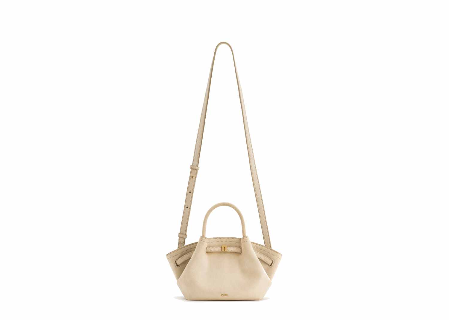 JW PEI Hana Mini Faux Suede Tote Bag Off White 3