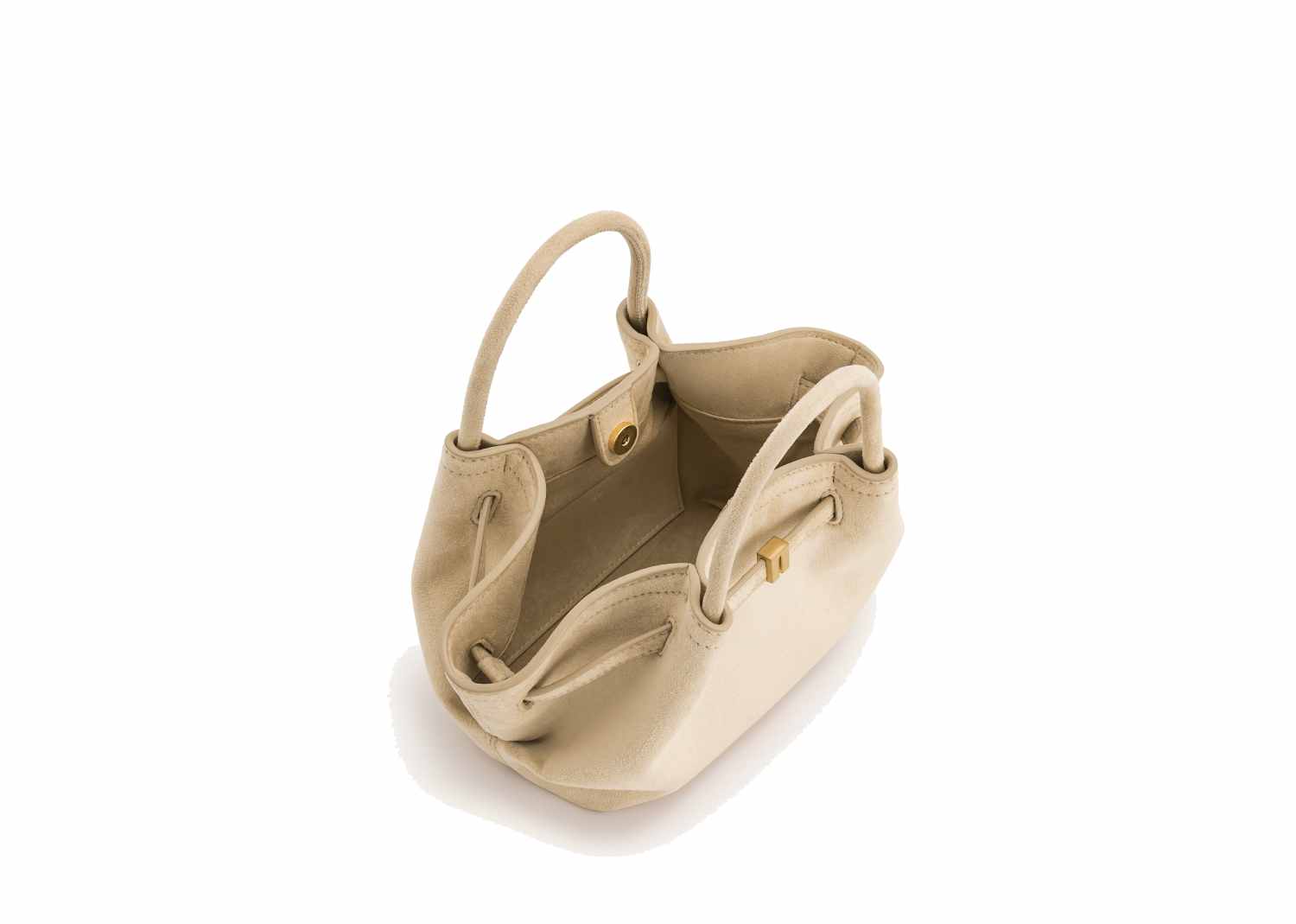 JW PEI Hana Mini Faux Suede Tote Bag Off White 5