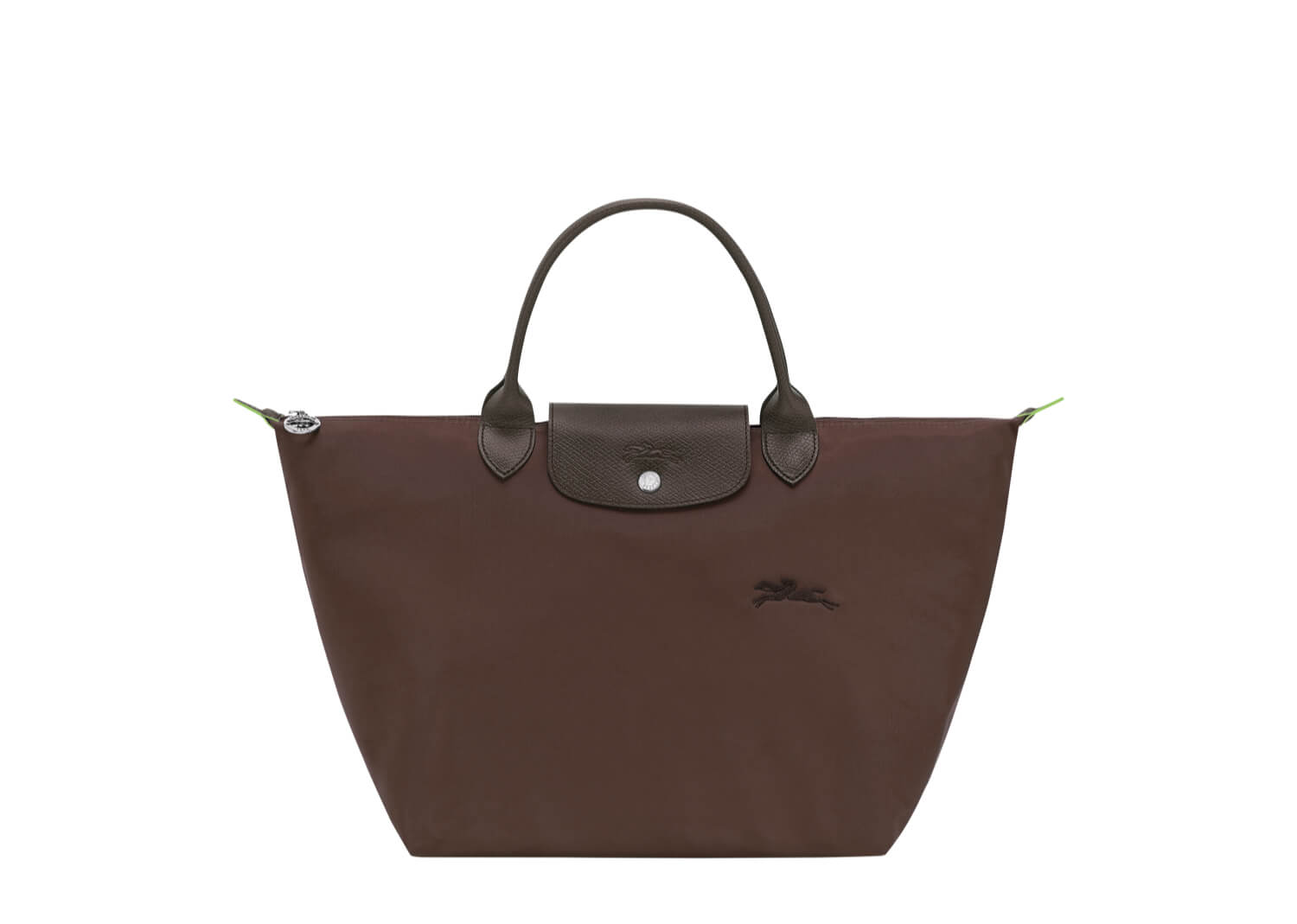 Longchamp Le Pliage Green M Handbag Mocha